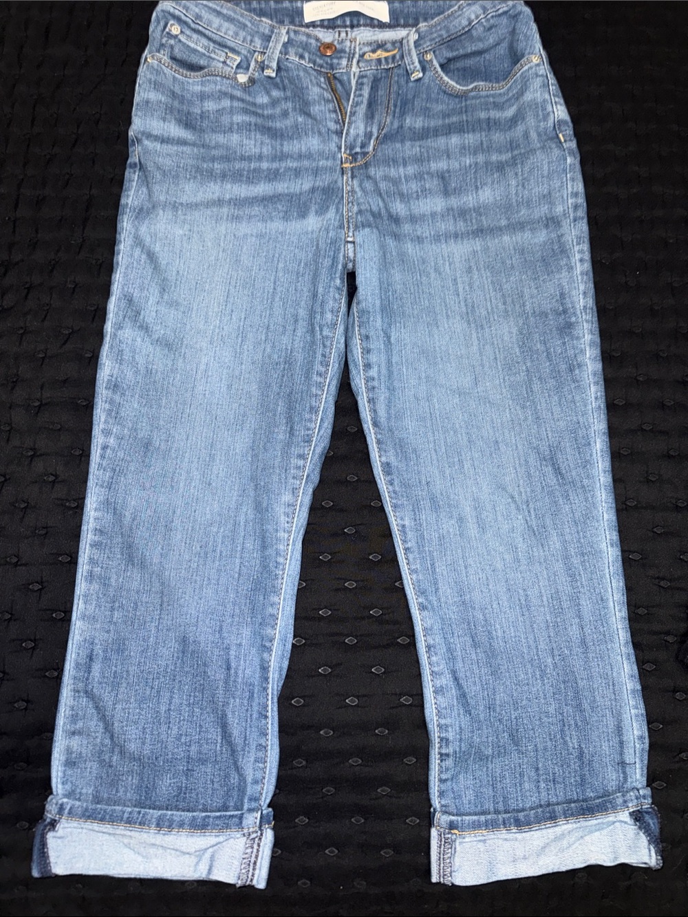 Signature by Levi Strauss Light Blue Cropped Jeans